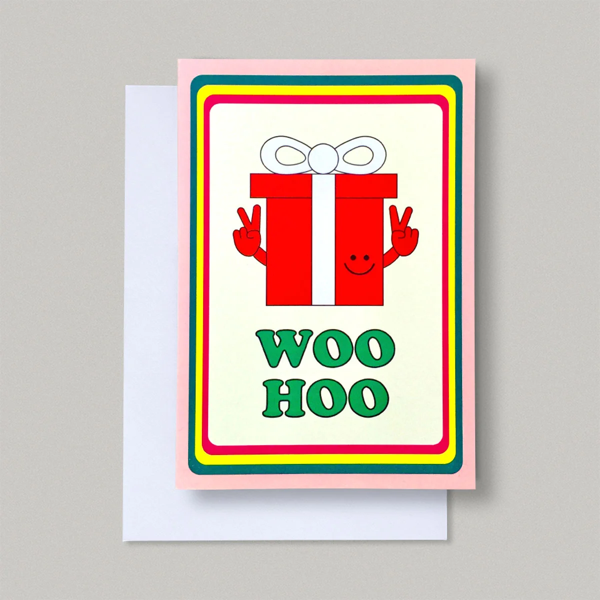 illustrated happy present card