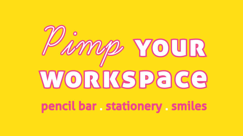 I AM A pimps your workspace. Pop Up pencil bar with limited edition pick and mix foiled pencils, stationery and plenty of smiles at Craft Central London, Clerkenwell.