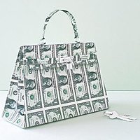 Hermès Kelly Bag In Paper US Dollar Bills