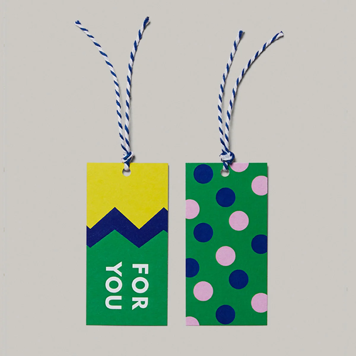 for you handmade British twine present gift tags set