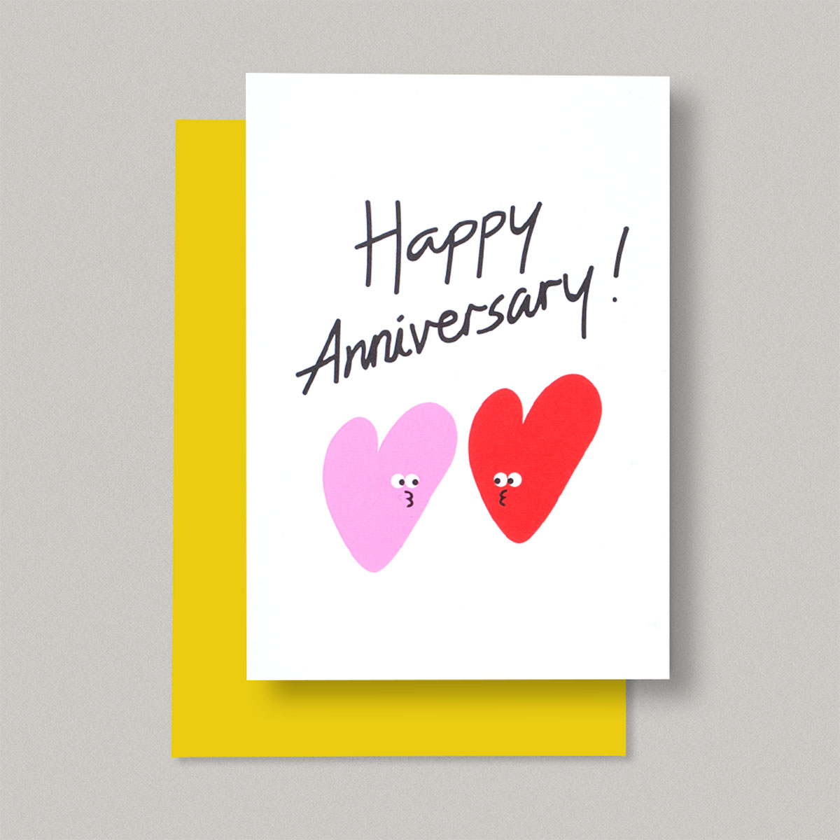 Happy Anniversary Cute Heart Couple Card I Am A Modern British