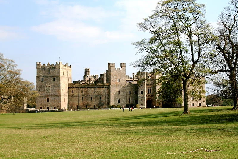 A view of Raby Castle from the grounds