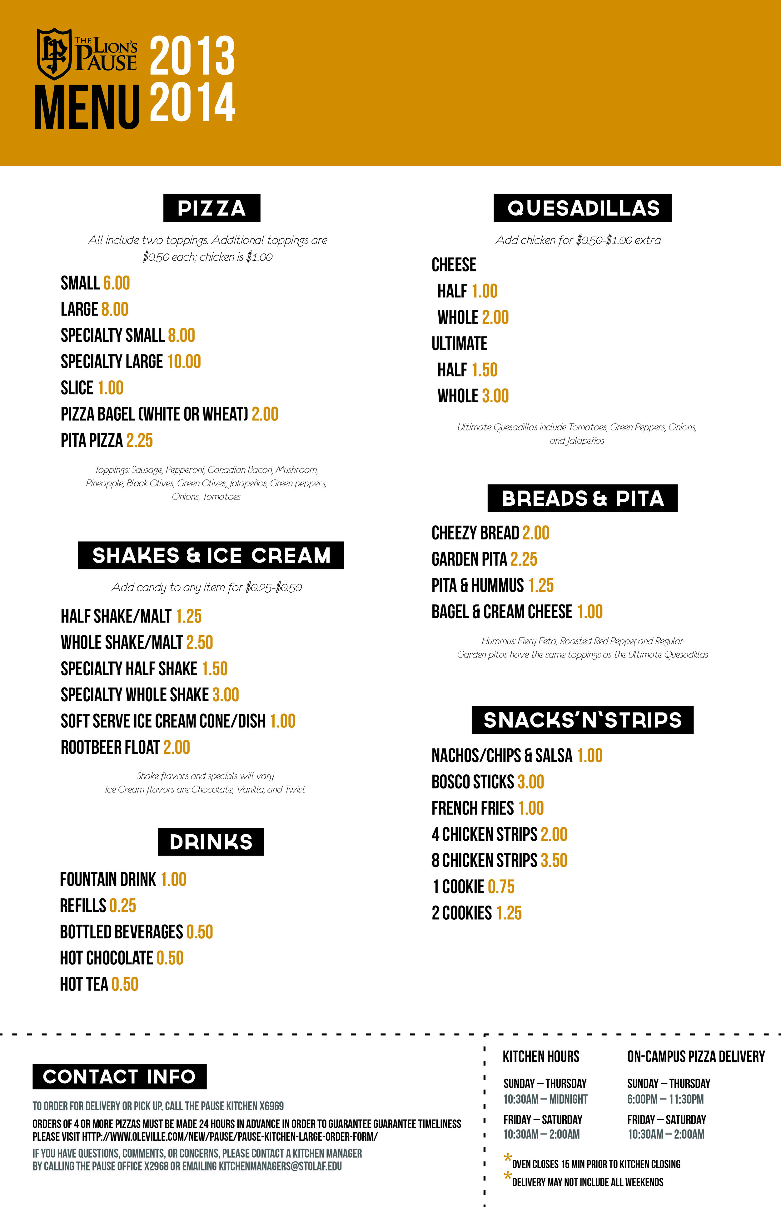 Lion's Pause Menu