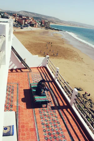 View from our upper terrace.