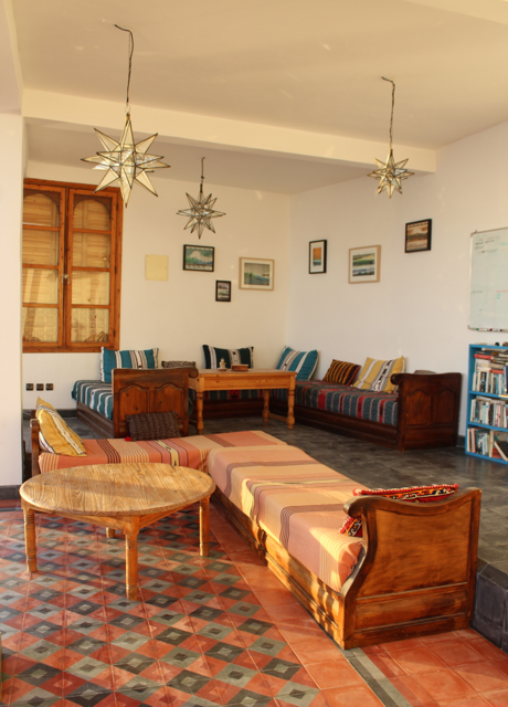 relax at the terrace after surf