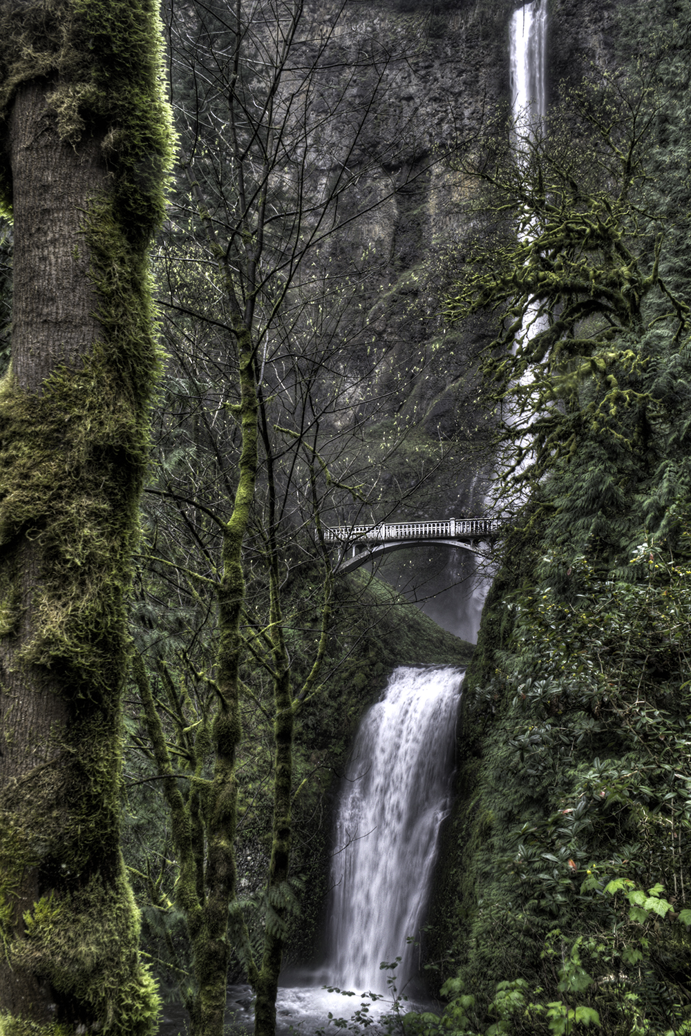 Multnomah Falls From the Right