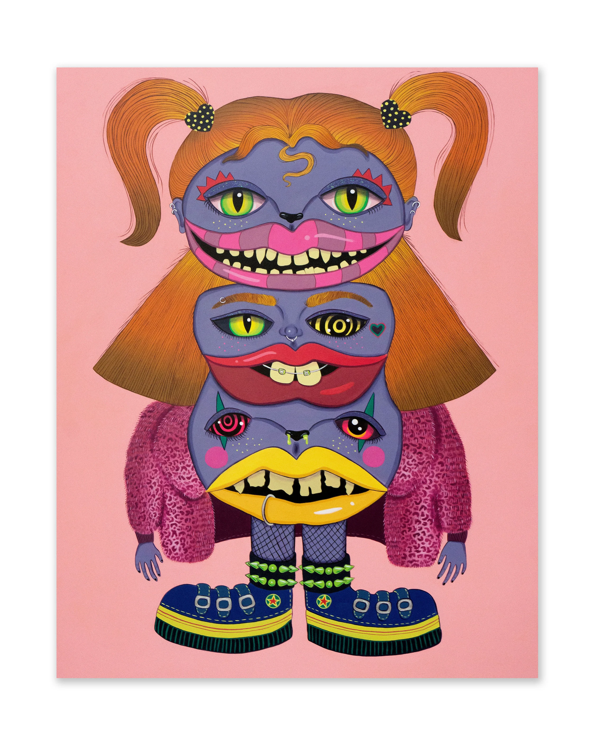 Trailor Park Incest , acrylic on wood panel, 18 x 24 in., 2017