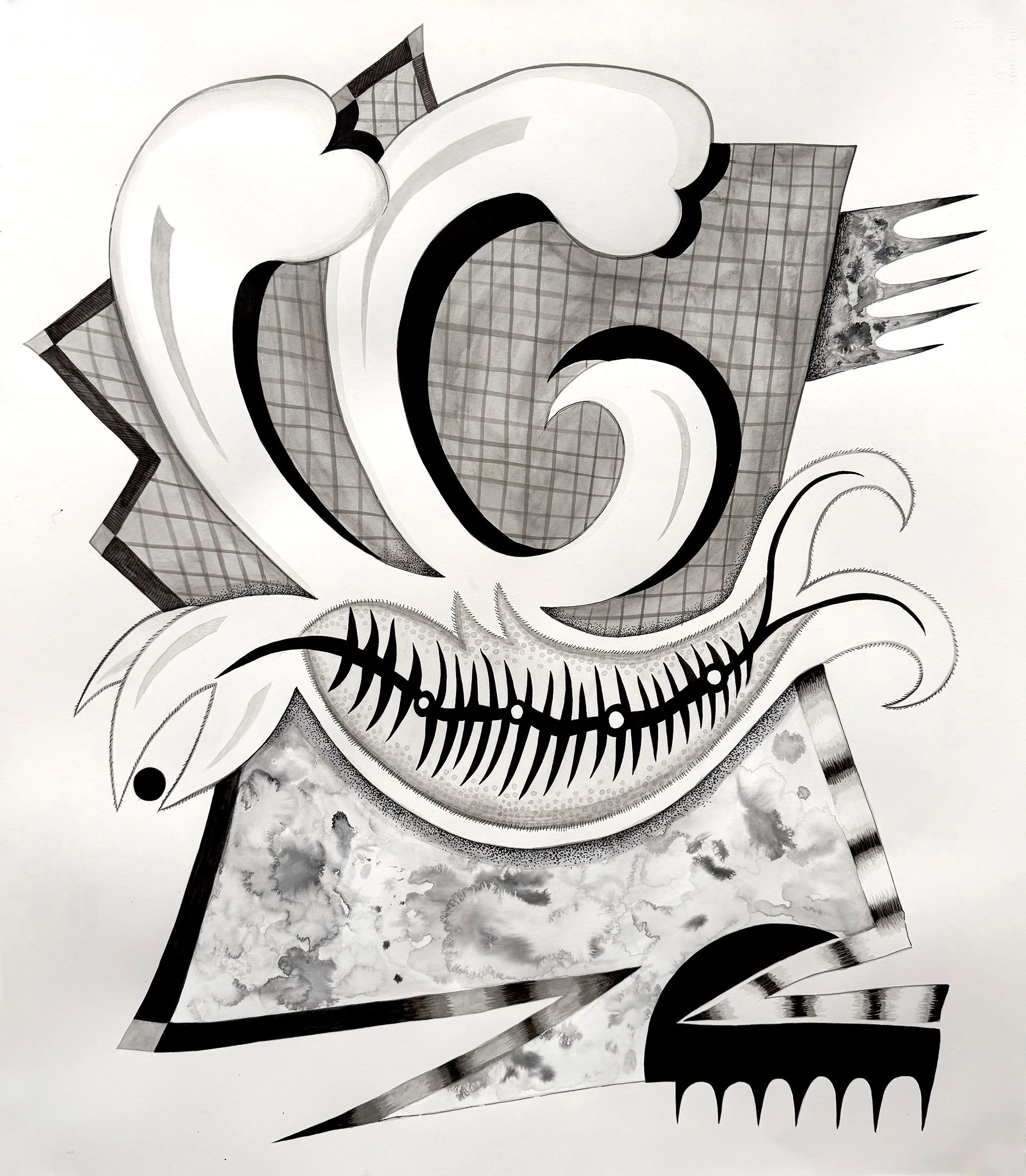 Jinx, ink on Arches hot press, 20x25 in., 2026