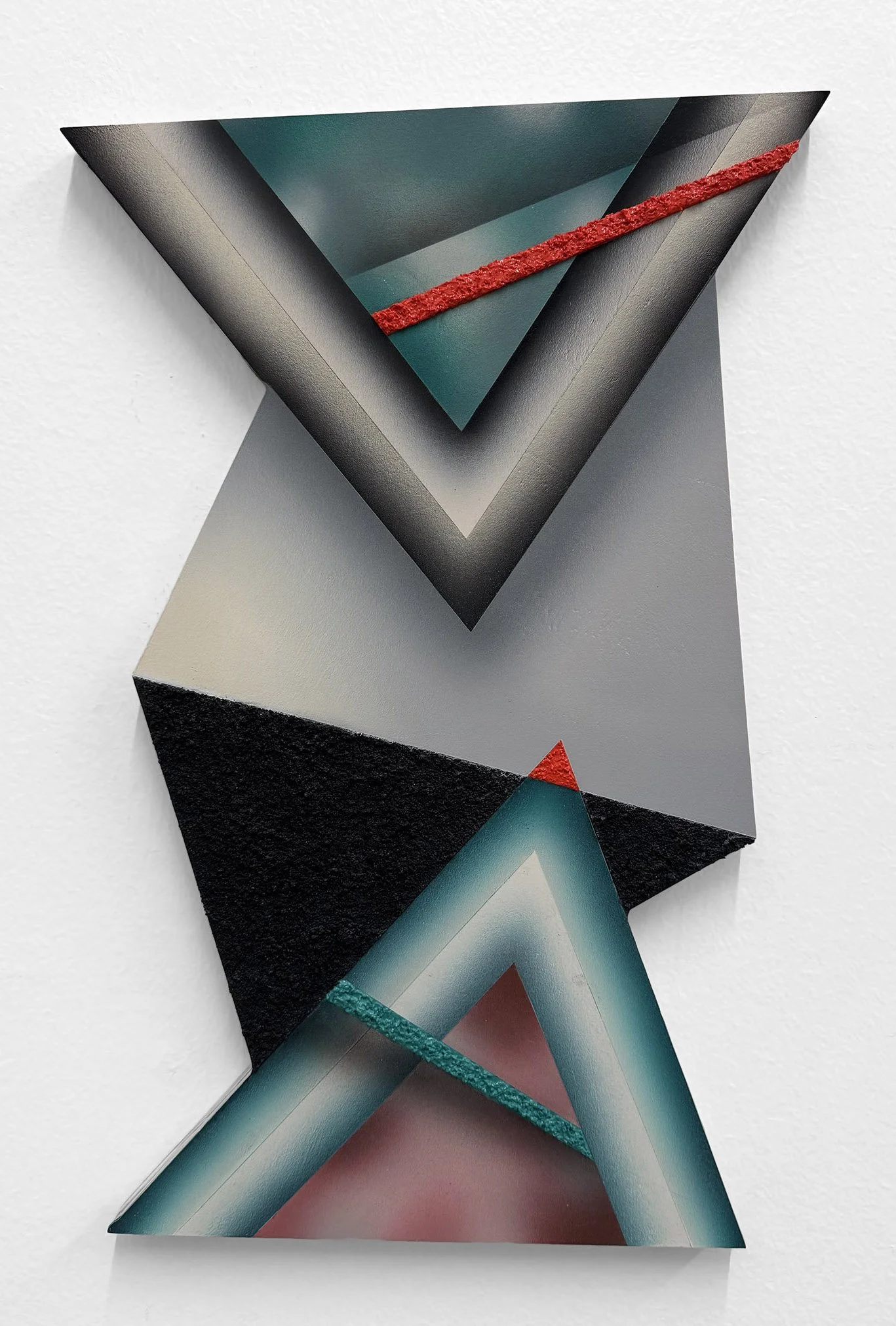 not quite, acrylic and pumice on birch. 2026