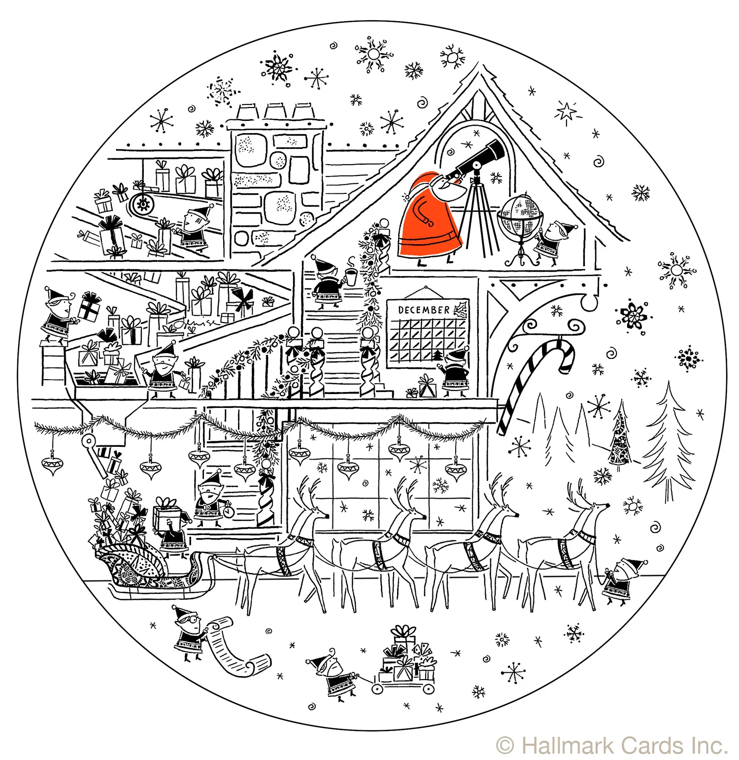Retail Plate Santa Loading Sleigh.jpg