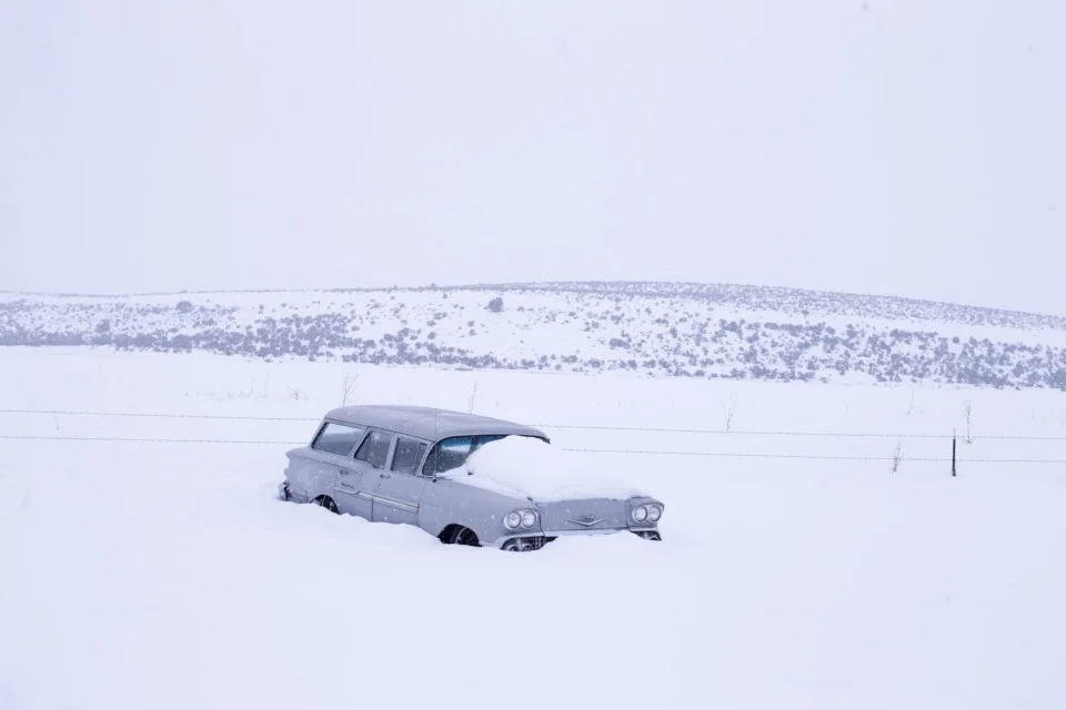Photo: Beth Nakamura, The Oregonian . Just before the entrance to the Burns Paiute Tribe.