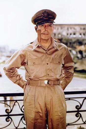 Gen. Douglas MacArthur in the PHillipines, 1945 (Photo: US Navy)