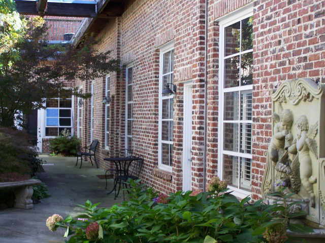 Crown Candy Lofts courtyard