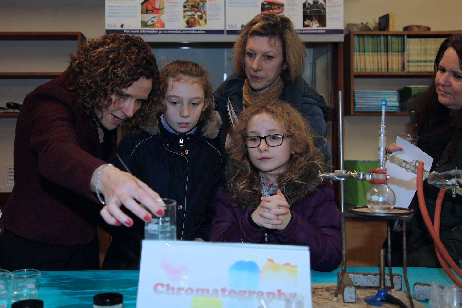 Science experiments on Open Day
