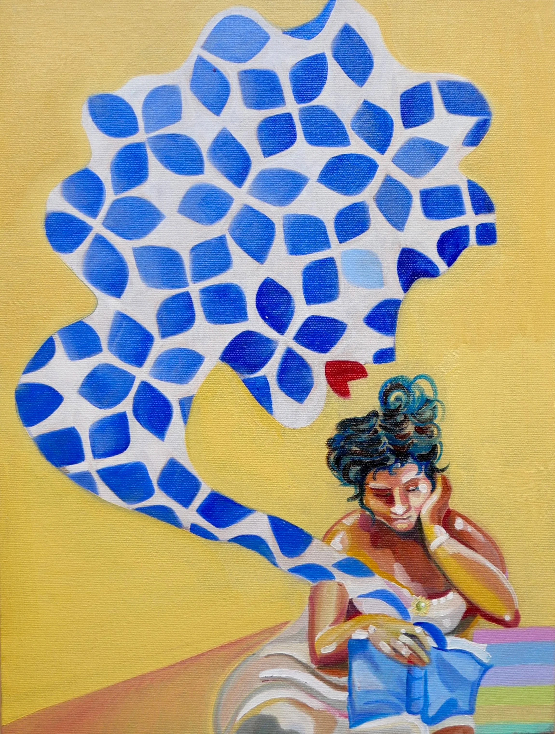  Knowledge is power   Oil on canvas   41 × 33 cm   Created in Paris, France  