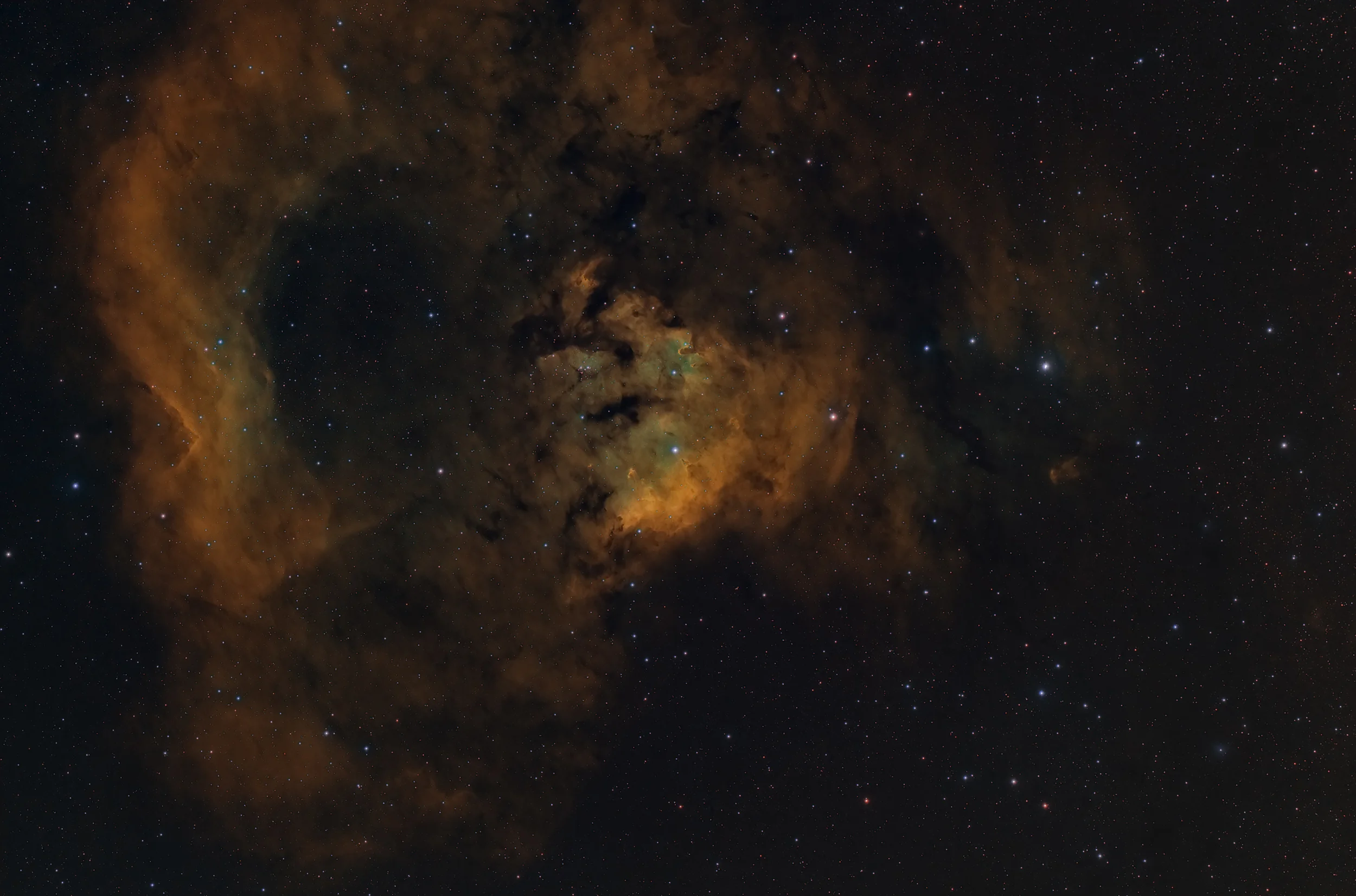 SH2-171 in the HST palette.
