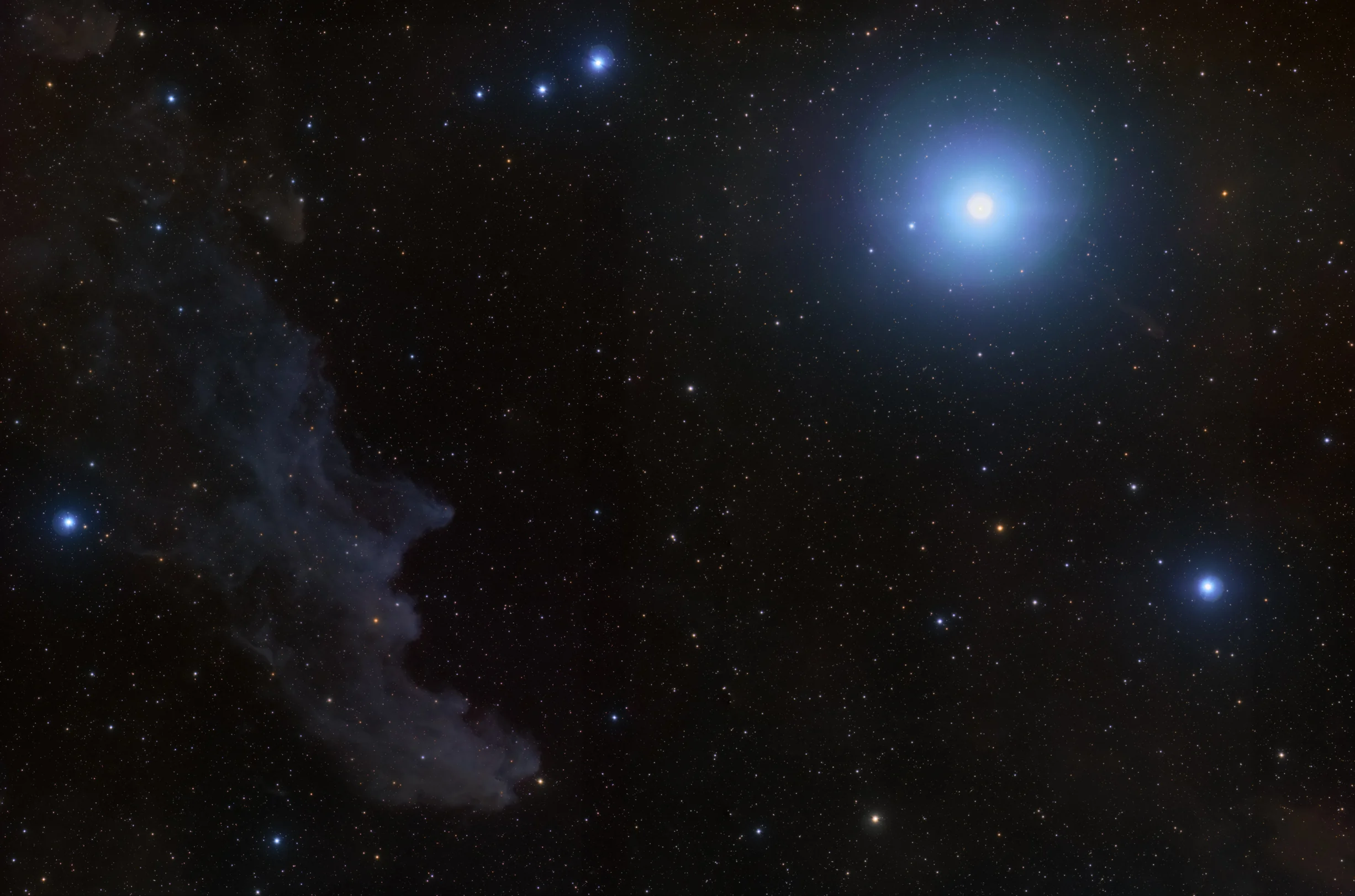 IC 2118 - The Witch Head Nebula and Rigel