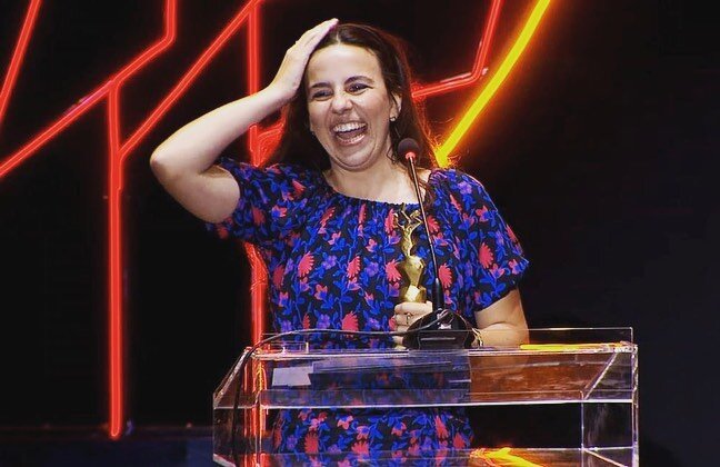 Araceli Lemos, snagged the Best Director Award at the IRIS Awards @hellenicfilm for our @filmfestlocarno premiered feature Holy Emy. The second award for the film was handed to @hasminekillip Hasmine Killip, as Best Actress in a Supporting Role. Cong