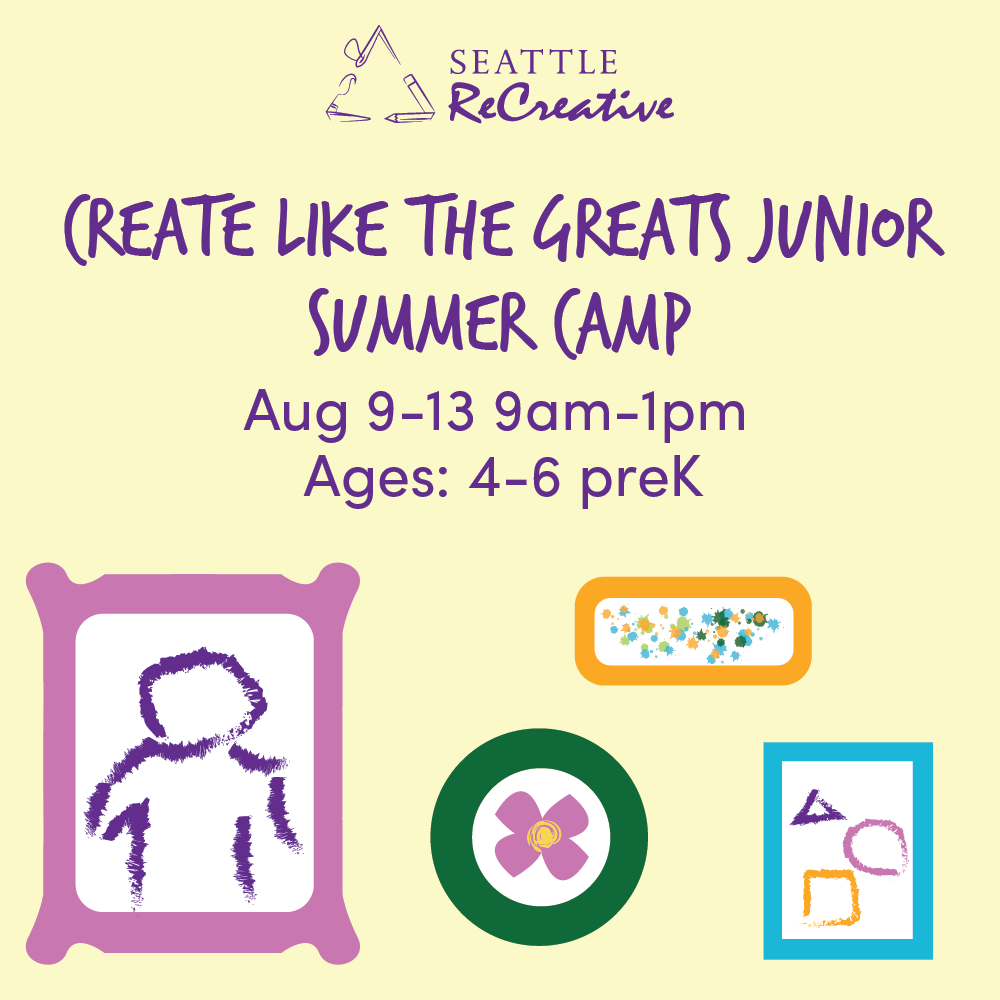 Create Like the Greats Junior Summer Camp, Aug 9-13