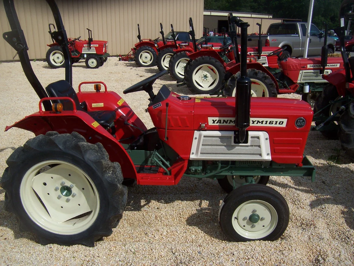 Yanmar YM 1610 19 hp, 3 cylinder diesel, 2wd, powershift transmission with ROPS (roll over protective structure). Built in 1980 and 1981. $5,199