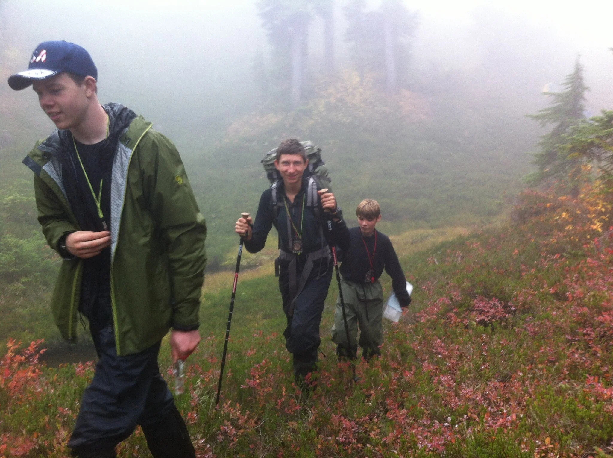 following a compass bearing to "mystery lake"