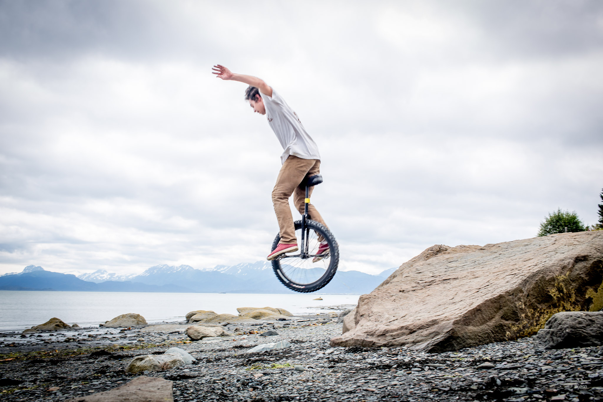 Noah Rough-Terrain Unicycling The Beach