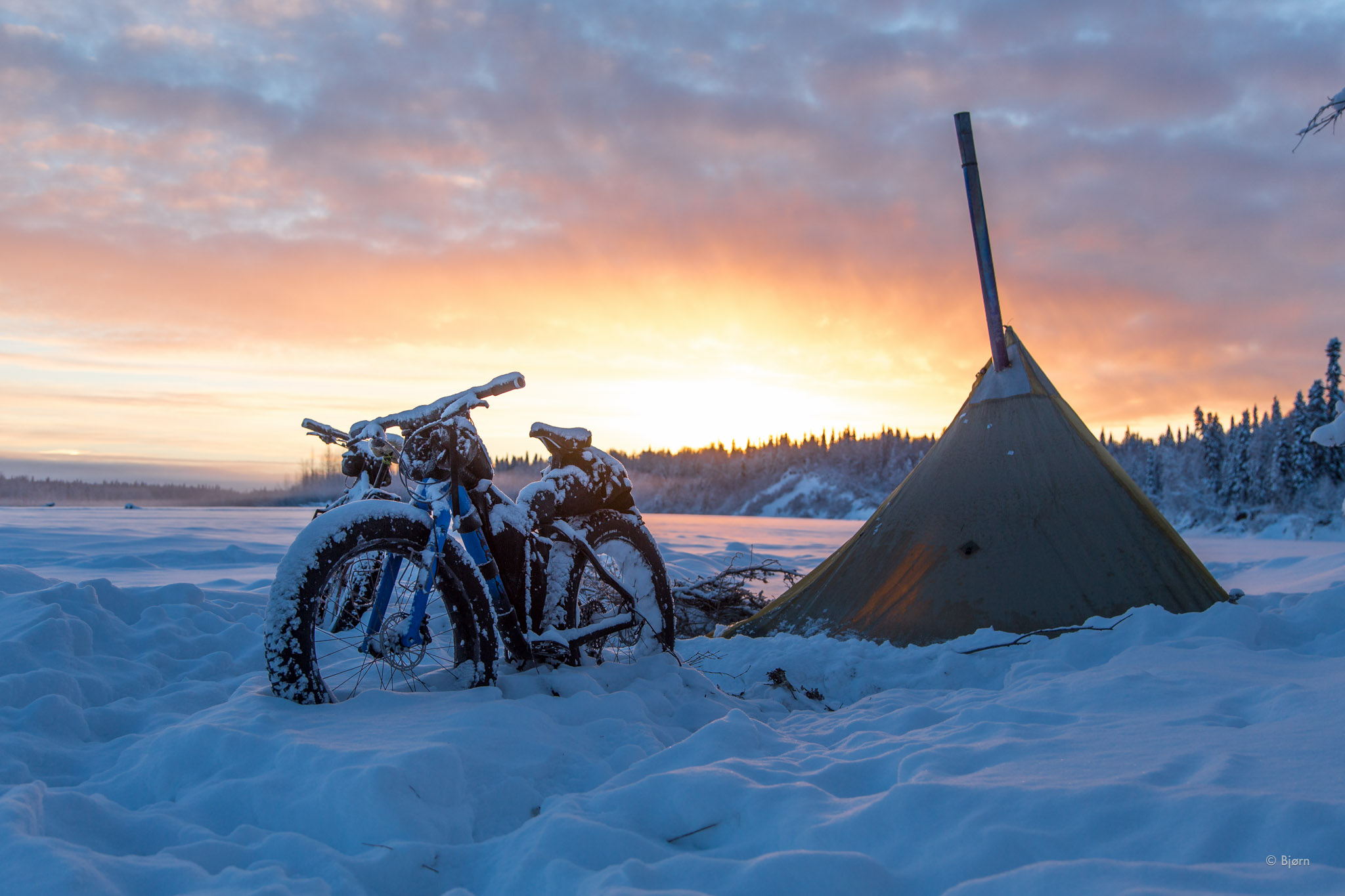 Solstice Camp On The Iditarod