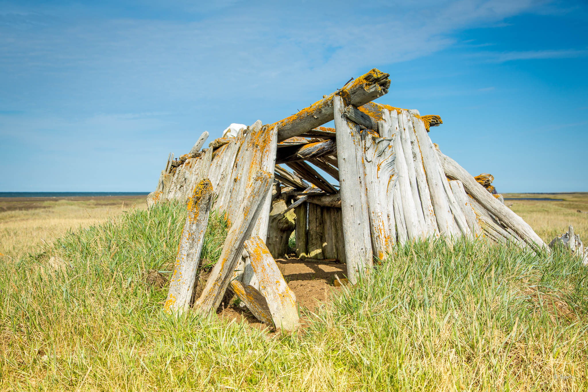  A sod hut - Arctic Alaska.&nbsp; 