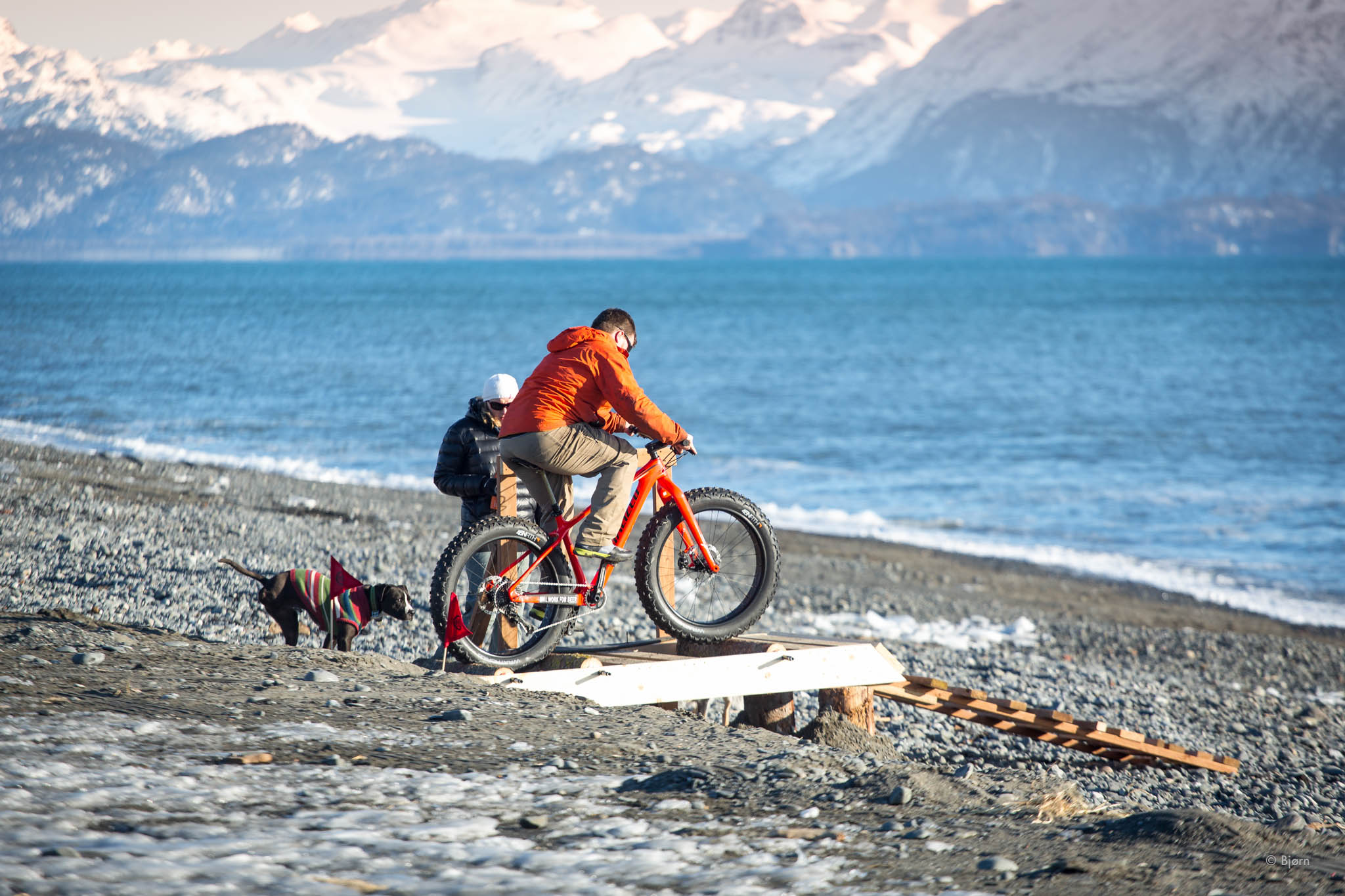 Big Fat Bike Festival obstacle course - Homer. 