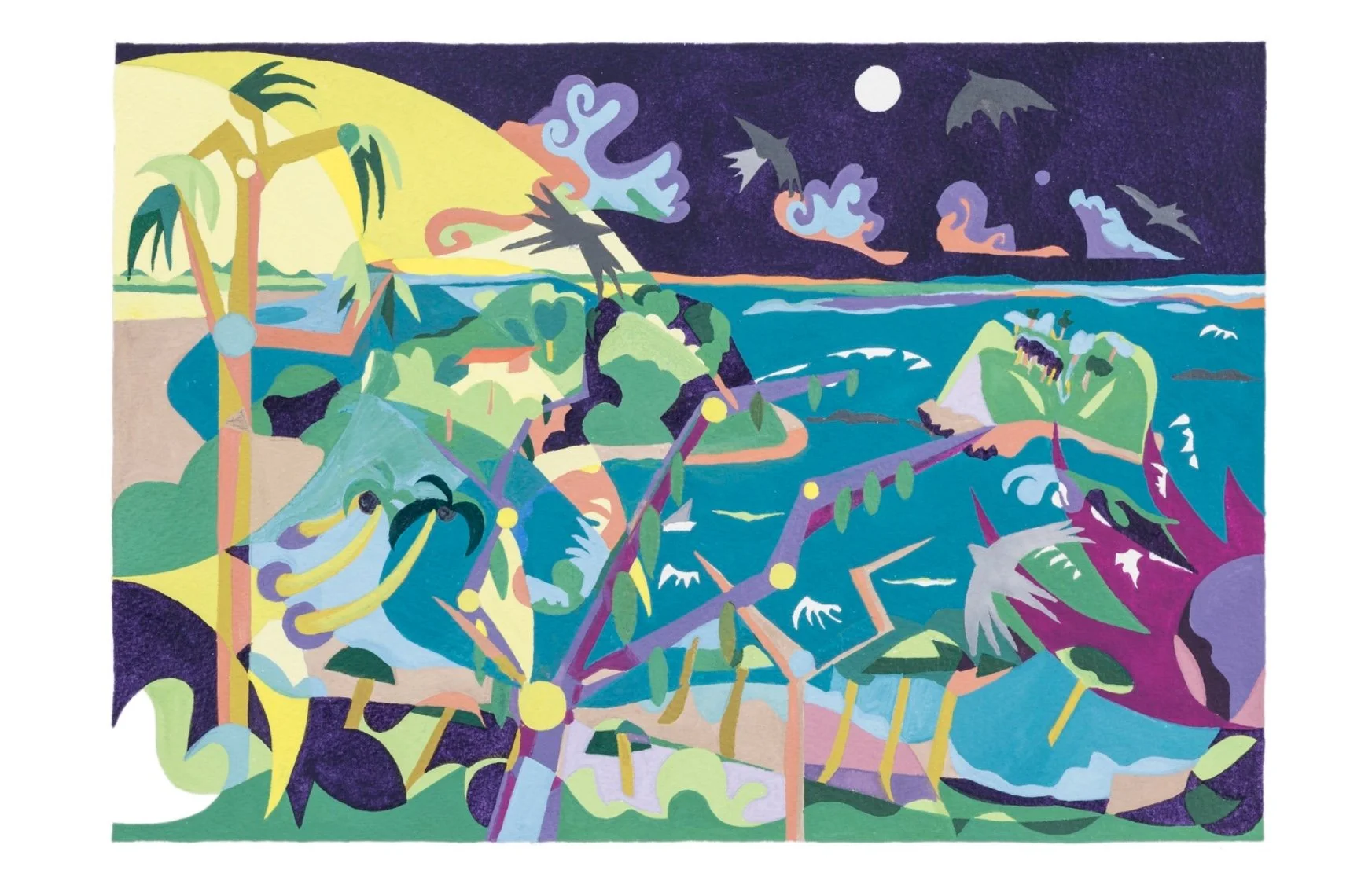 La Playa III, 2014, 14X10, Watercolor.jpeg