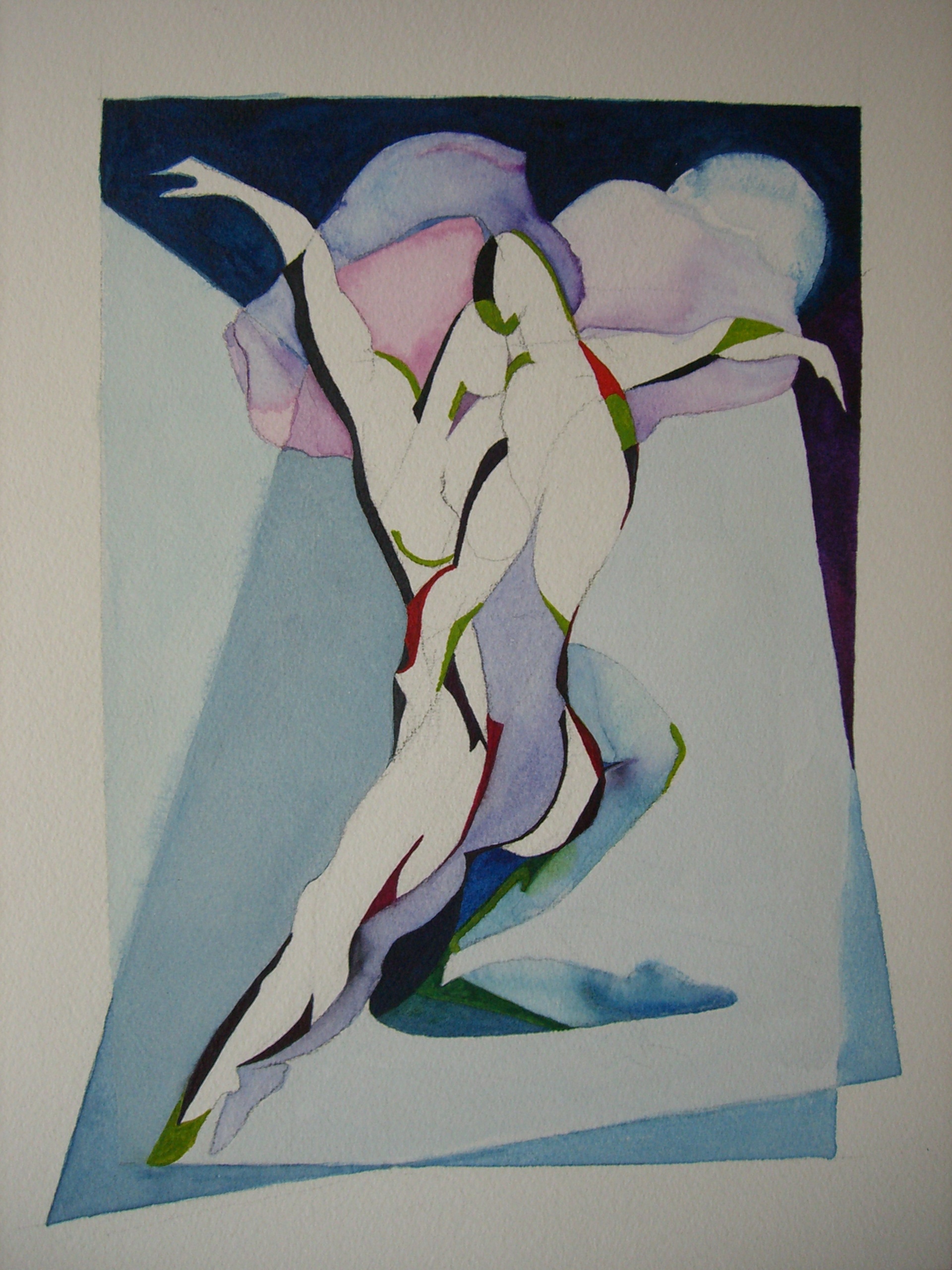 Wishful Fantacy, 14'x 20". watercolor, sold at the National Museum for Women in the Arts auction 2006