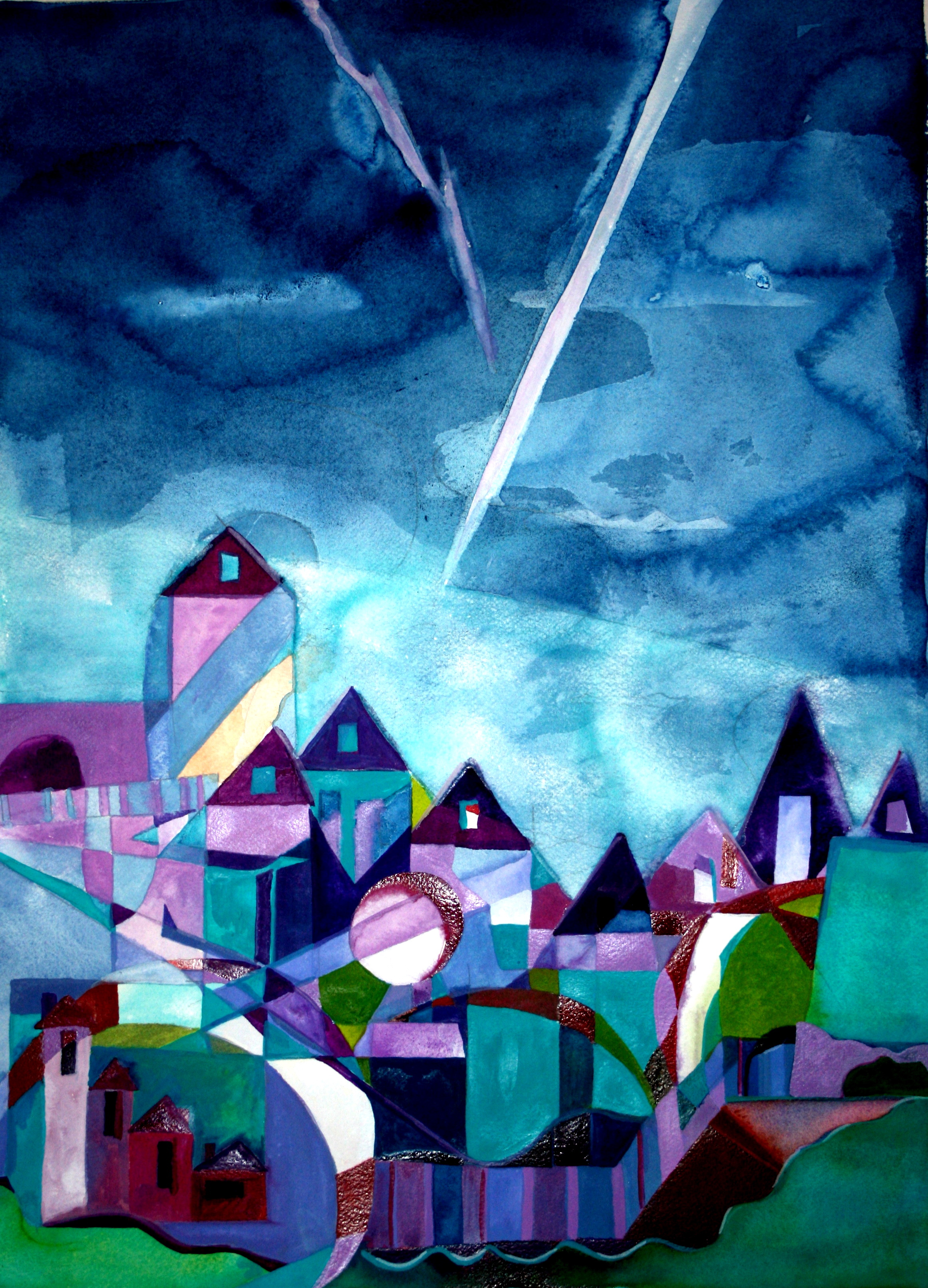 Fantasy Land, 2008, watercolor on paper, collection Jose Varon