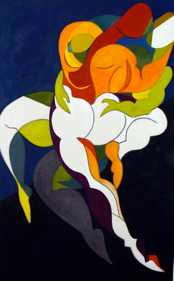 Synergy IV. 20x31 oil on canvas,private collection of Daniel Varon