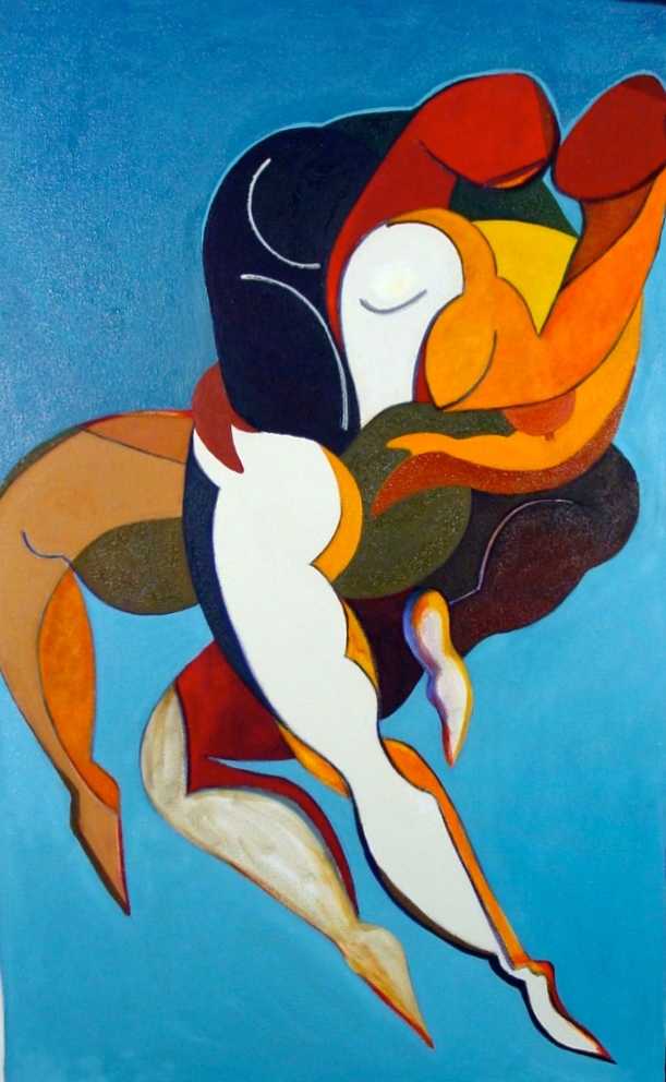 Synergy III, 2006, oil on canvas, private collection of Lily Varon