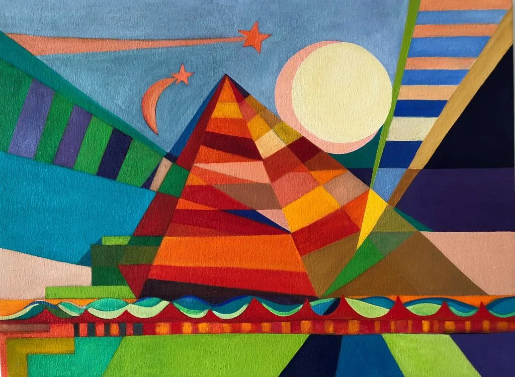 Searching for Balance - Oil on Canvas