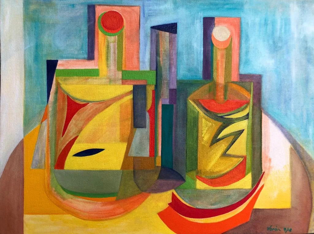 Botellas - Oil on Canvas