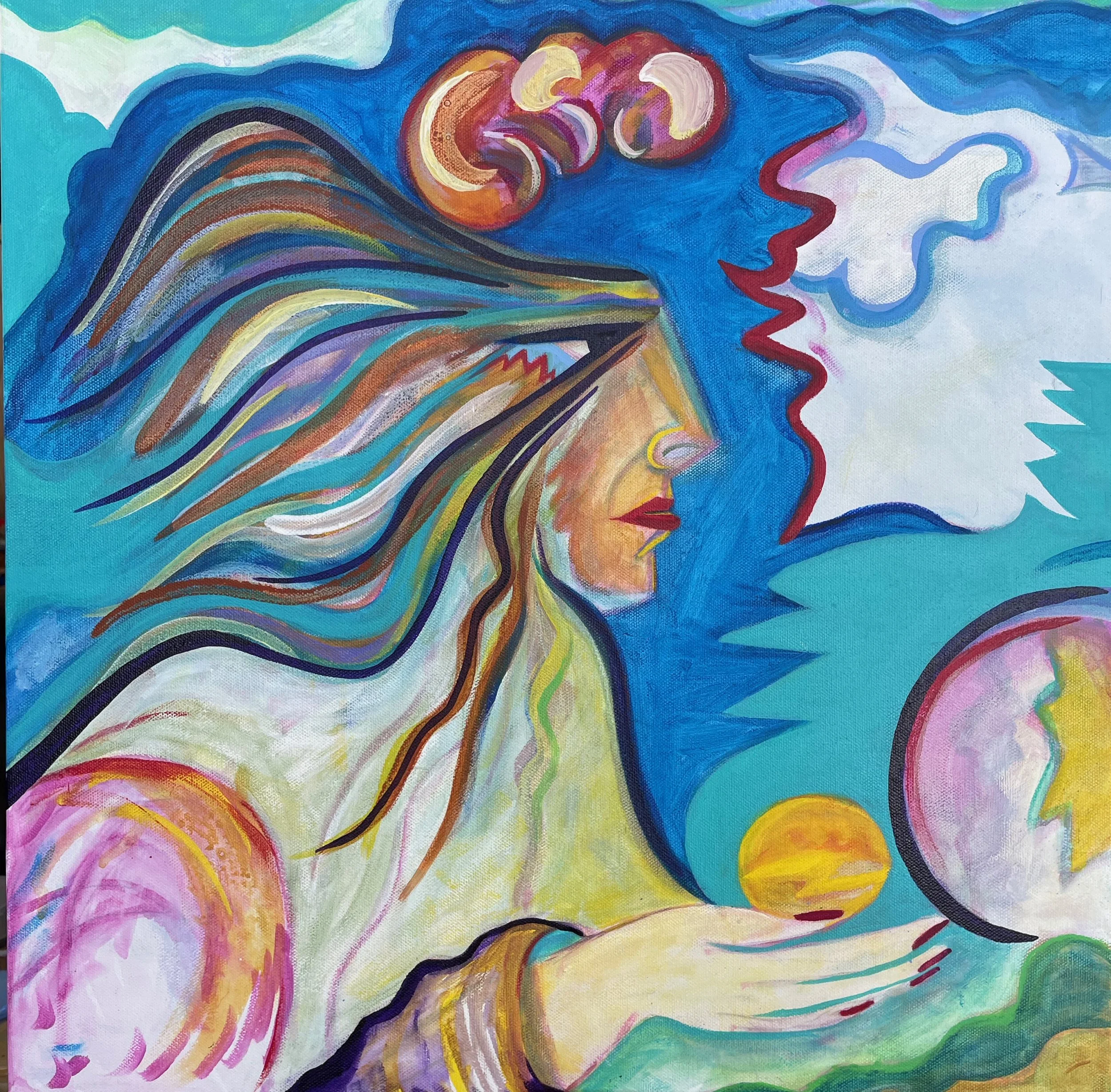 La Lúcuma 12024, 20X20, Acrylic on Canvas.jpeg