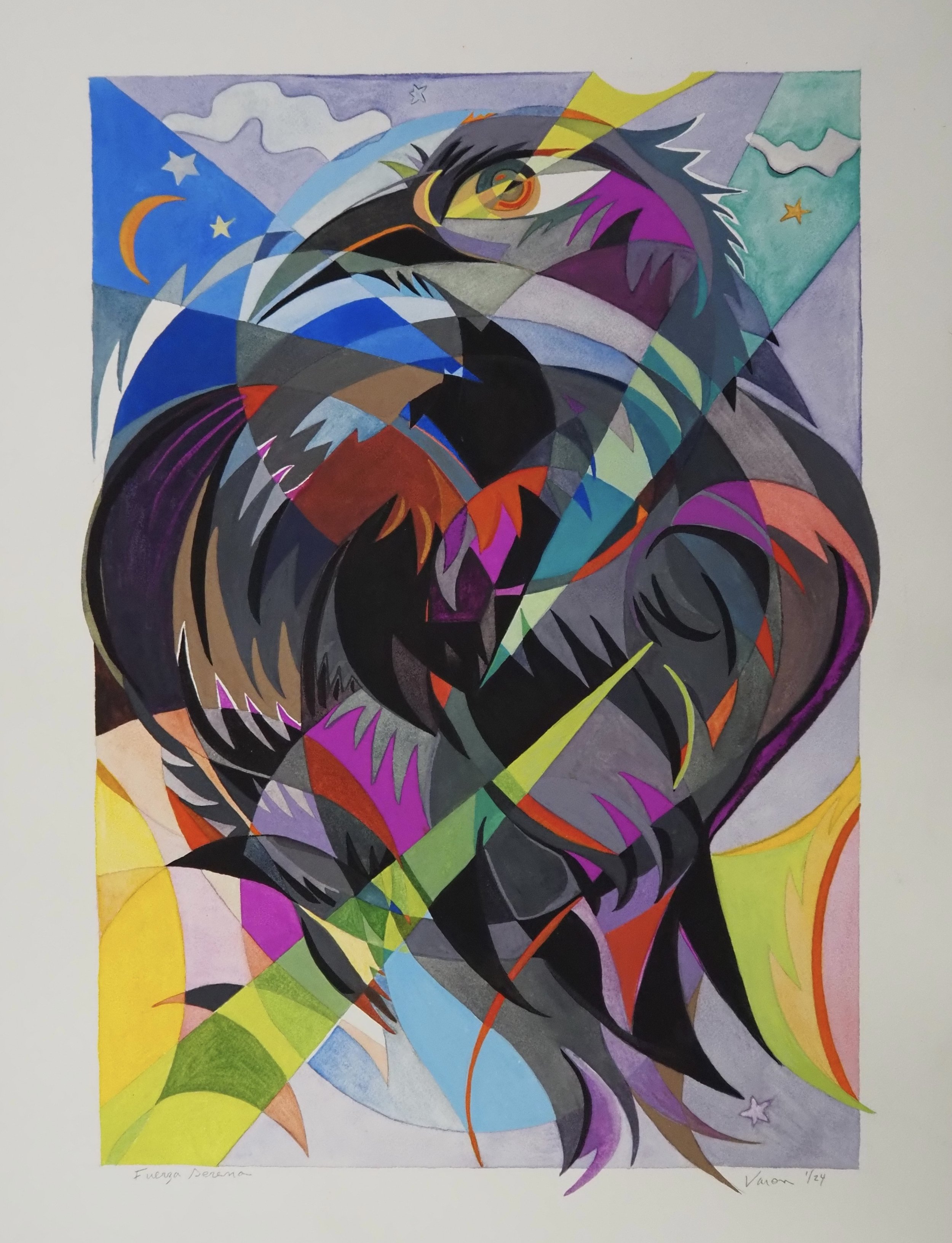 Fuerza Serena, 2024, 24.5x30.5. Watercolor.JPG