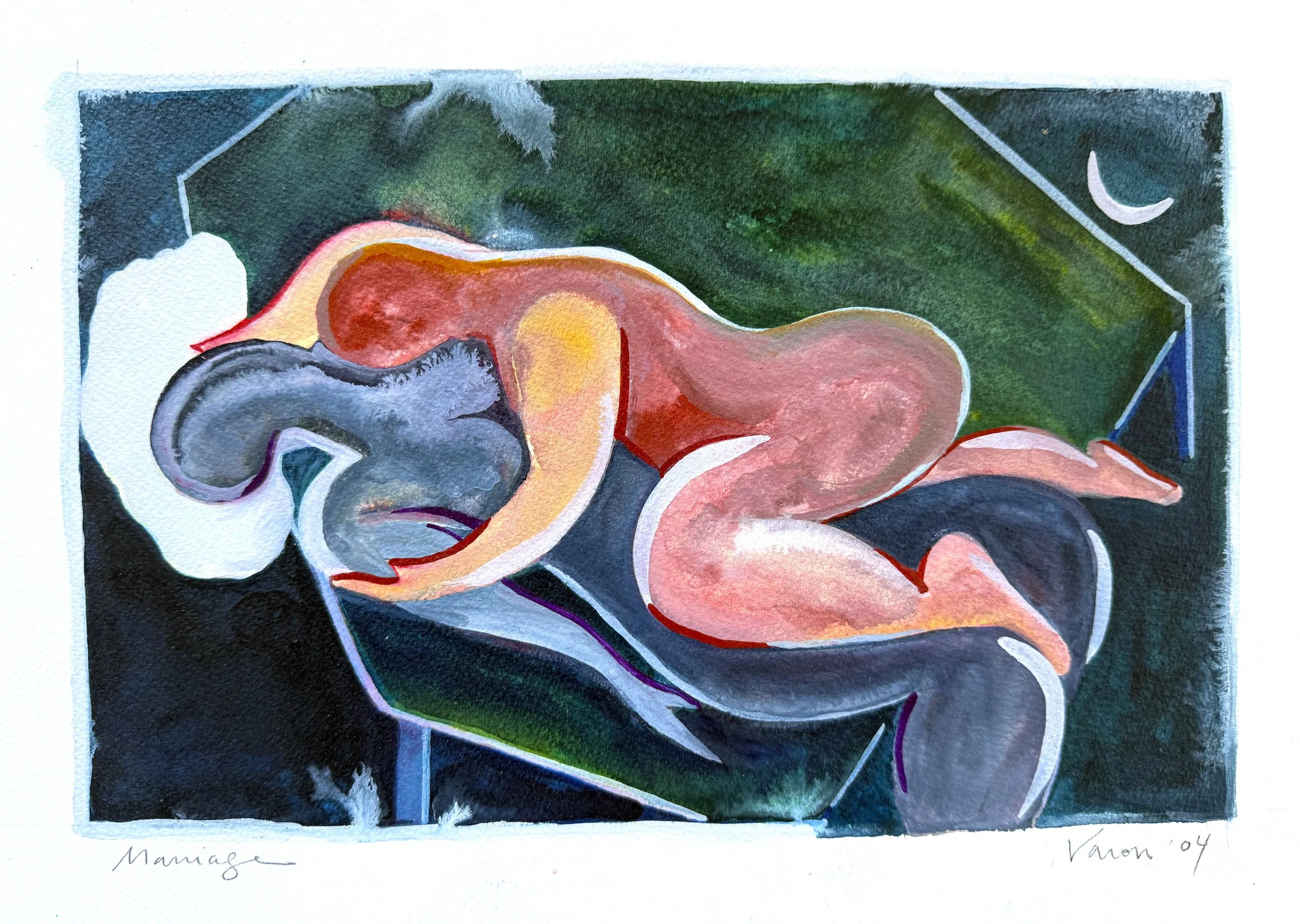 Marriage, 2004, 14X10 Watercolor copy.jpg