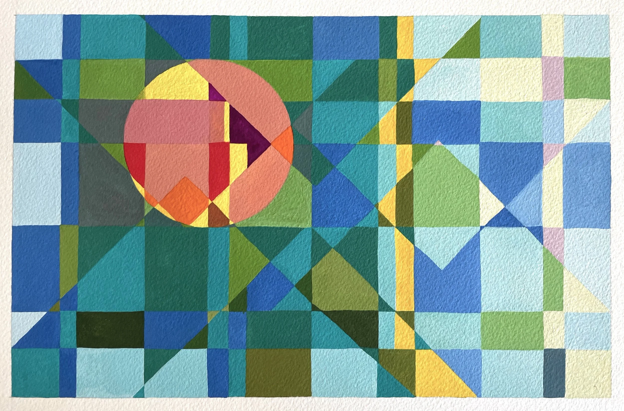 Caminando hacia la Luz, 2023, 14X10 Watercolo.jpeg