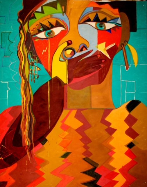 Silenciada, 1991, 48X58, Acrylic.JPG