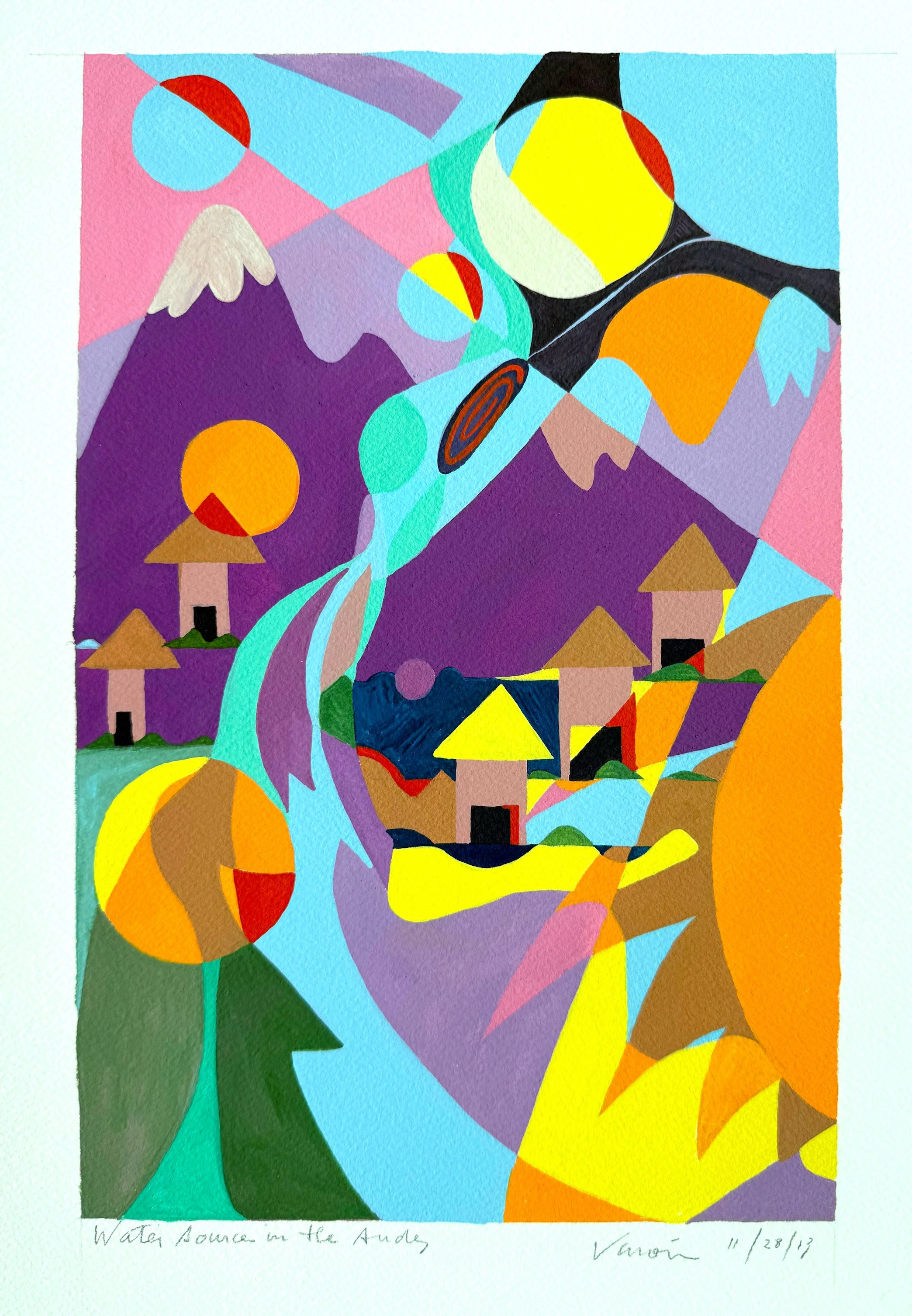 Water Source in the Andes, 2013, 10X14 .jpg