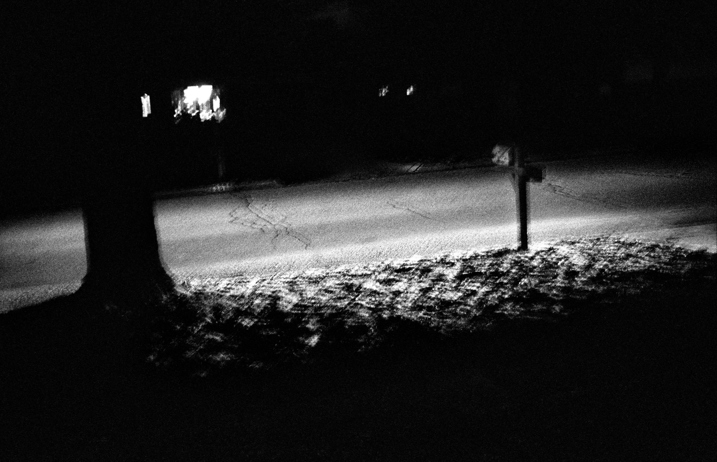 The patch of ground where SPC Dirk Terpstra committed suicide on Feb. 24, 2010, in Kalamazoo, Michigan.