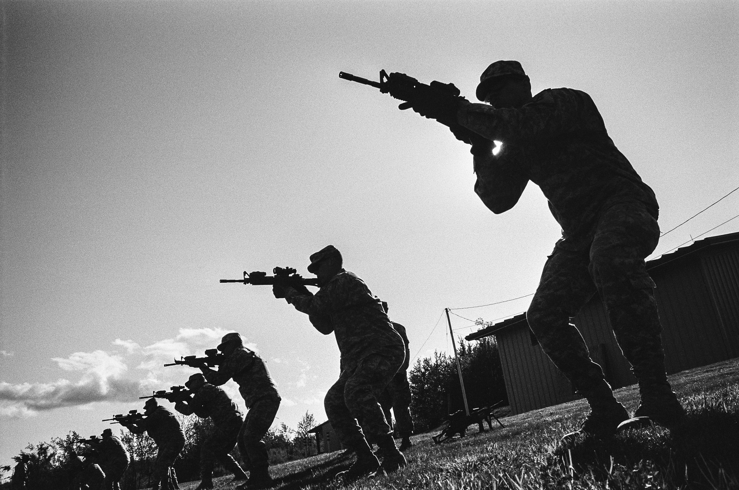  Soldiers participate in training drills at Fort Drum, New York,&nbsp;2010. 