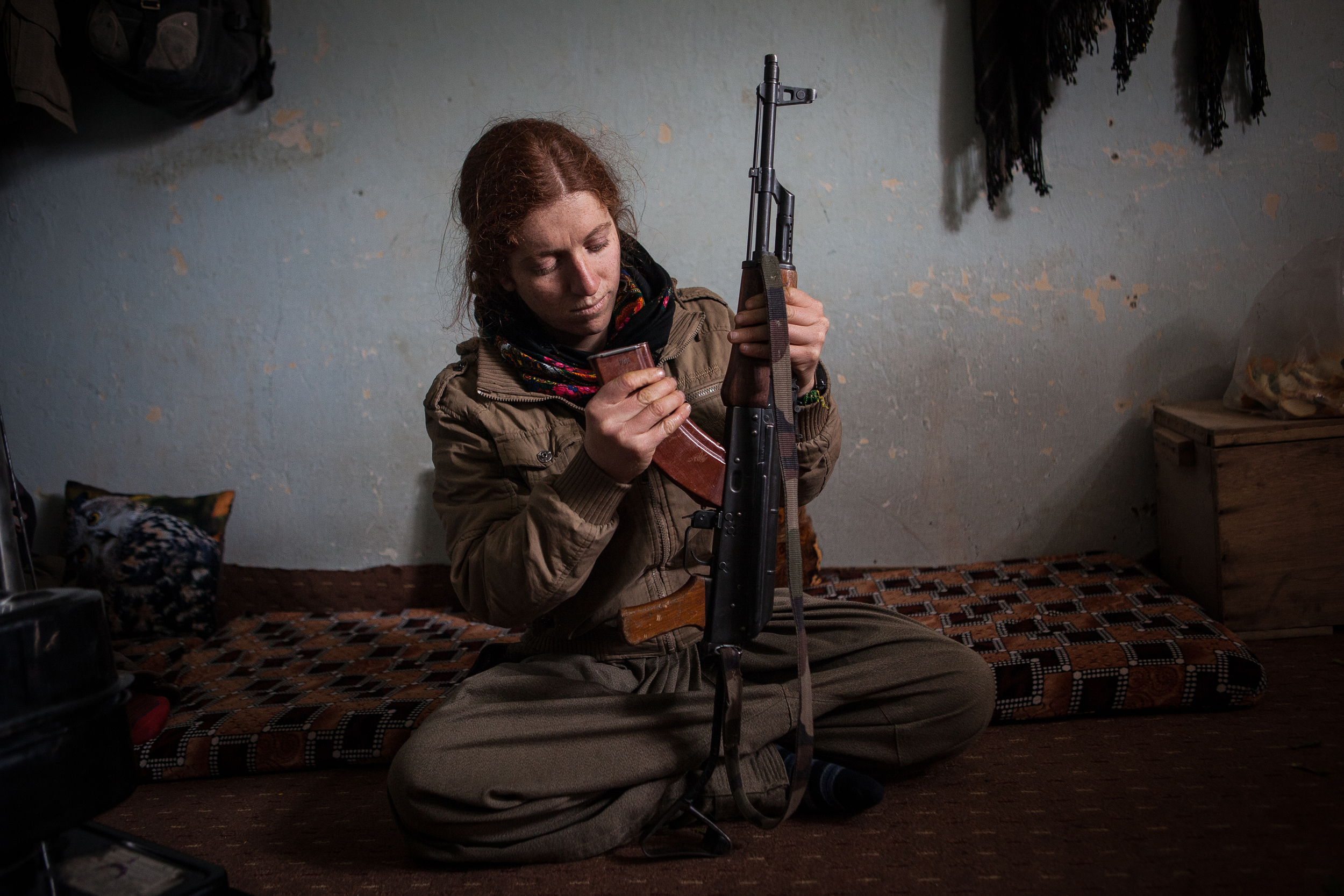  PKK guerrilla Zin Roken, 24. When ISIS attacked Sinjar in 2014, killing and capturing thousands of Yazidis (an ethnic and religious minority in Iraq) while additional tens of thousands were forced to flee, the PKK guerrillas took up arms to defend t