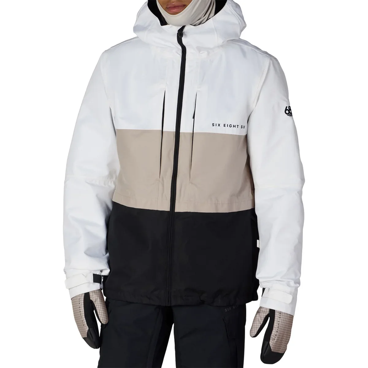 SMARTY 3-in-1 Form Jacket White Colorblock.webp