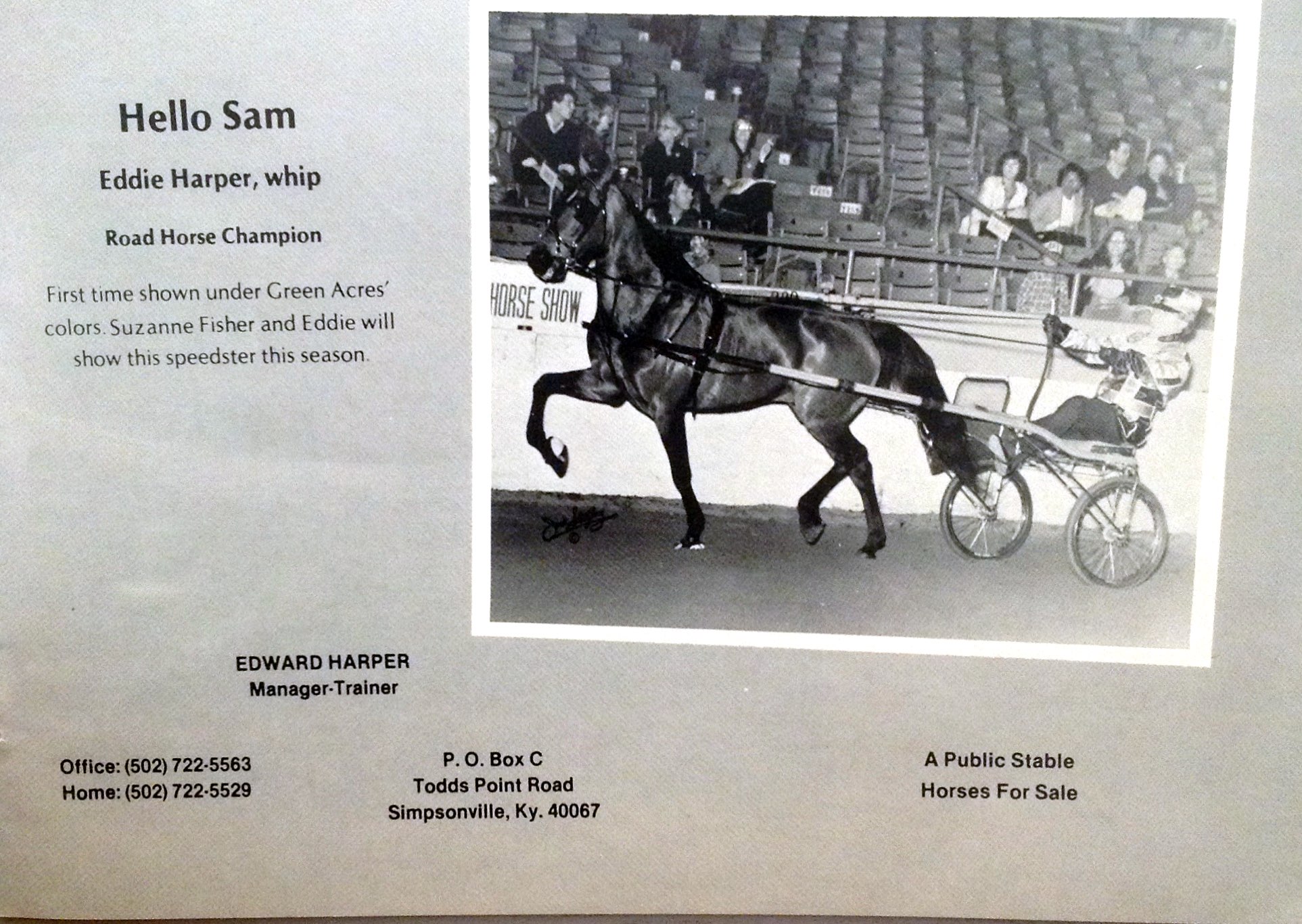 Hello Sam and Eddie Harper