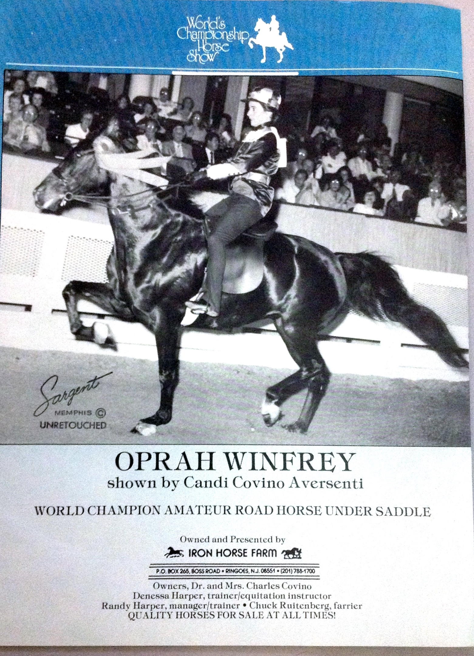 Oprah Winfrey and Candi Covino Aversenti