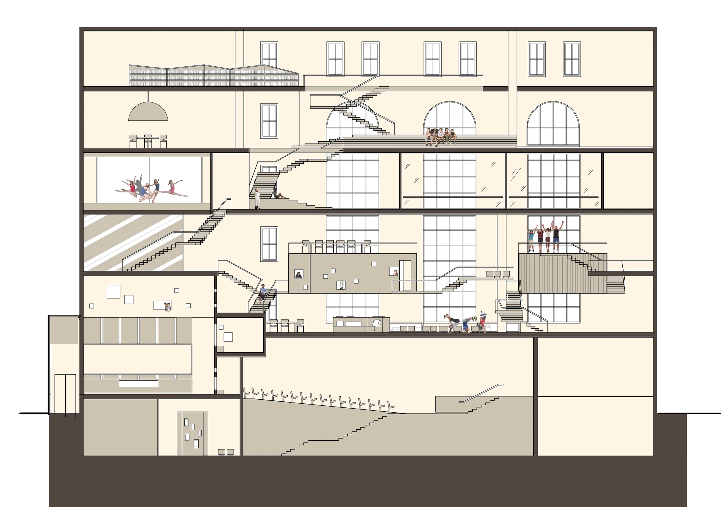 Section through Building
