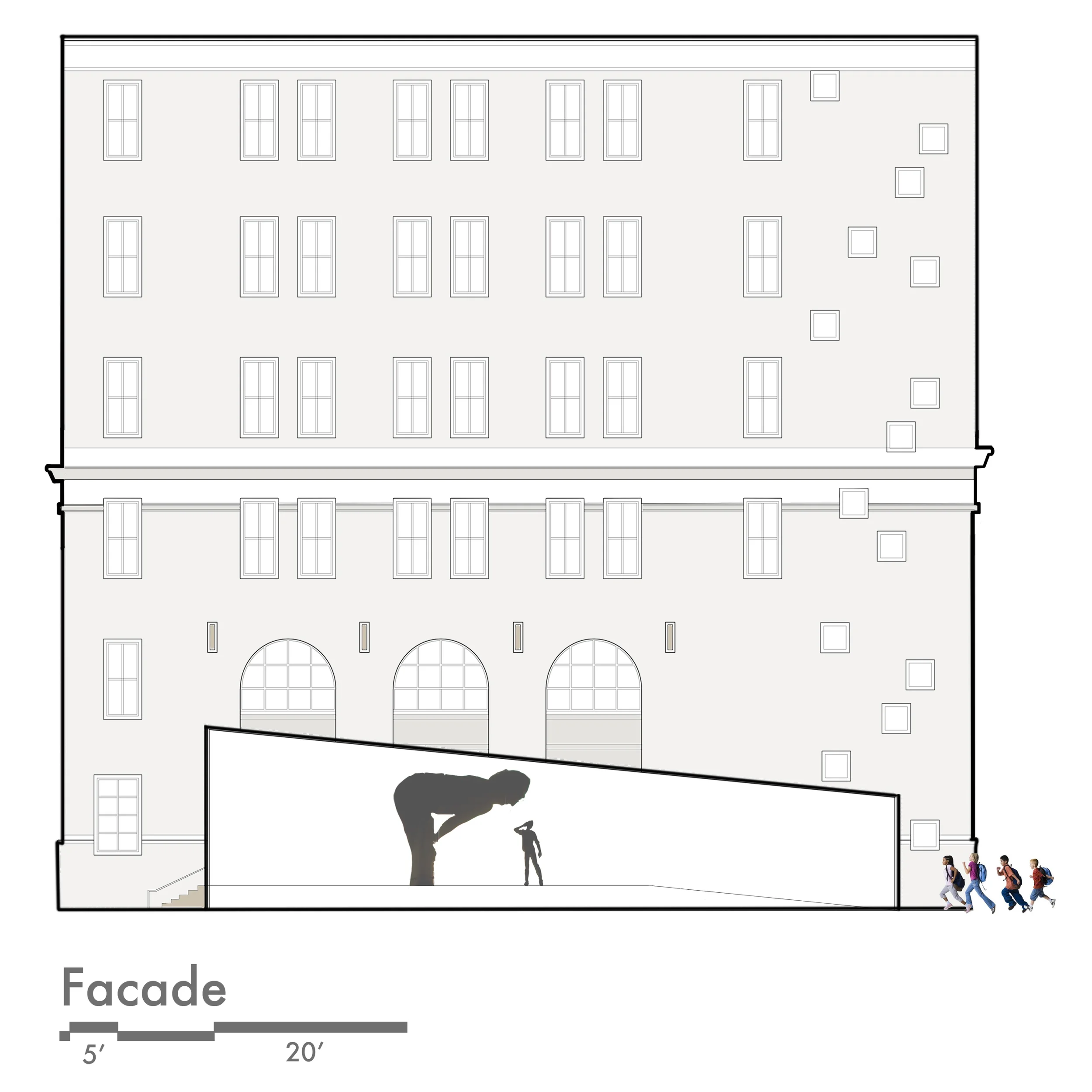 Fulton St. Prison Facade as 826BX